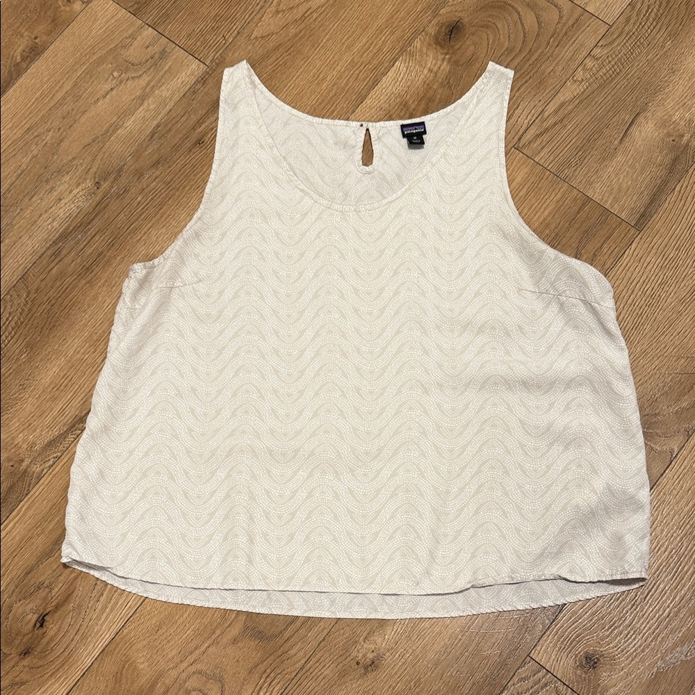 Patagonia Cream Textured Tank Top